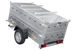 Remorque UNITRAILER Garden Trailer 200 Kipp avec capot 200×106 cm PTAC 750 kg