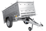 Remorque UNITRAILER Garden Trailer 200 Kipp avec capot 200×106 cm PTAC 750 kg