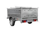 Remorque légère 200×125 UNITRAILER GARDEN 201 KIPP côtés BIS capot aluminium PTAC 750 kg