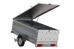 UNITRAILER Garden Trailer 264 KIPP 264×125 cm basculante avec ridelles BIS et couvercle aluminium