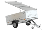 UNITRAILER Garden Trailer 264 KIPP 264×125 cm basculante avec ridelles BIS et couvercle aluminium