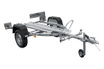 Remorque moto UNITRAILER RIDER 1 2256×1110 mm, PTAC 350–450 kg, rail acier, non freinée