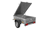 Remorque simple essieu UNITRAILER Garden Trailer 150 KIPP 150×106 capot aluminium
