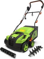 Scarificateur électrique 40,6 cm avec sac de collecte et réglage 5 positions