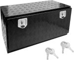 Boîte à outils pour camionnette aluminium noir 91,44 cm verrouillable