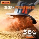 Motoculteur électrique sur batterie métal noir