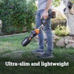 Souffleur de feuilles sans fil 20 V avec batterie et chargeur 410 CFM