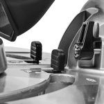 Scie à onglets radiale filaire 1800 W Ø305 mm avec biseautage