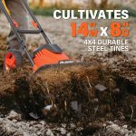 Motoculteur électrique filaire 35,6 cm 12 A