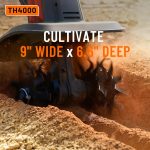 Motoculteur électrique sur batterie métal noir