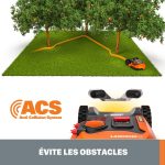 Robot tondeuse connecté 1000 m² WiFi Bluetooth 18 cm