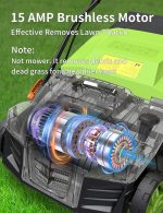 Scarificateur électrique 40,6 cm avec sac de collecte et réglage 5 positions