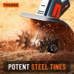 Motoculteur électrique sur batterie métal noir