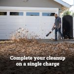 Souffleur de feuilles sans fil 20 V avec batterie et chargeur 410 CFM