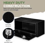 Boîte à outils pour pickup 91,44 cm aluminium noir étanche