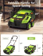 Scarificateur électrique 40,6 cm avec sac de collecte et réglage 5 positions