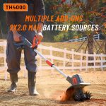 Motoculteur électrique sur batterie métal noir