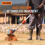 Motoculteur électrique sur batterie métal noir