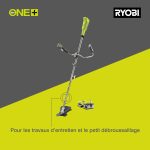 Débroussailleuse sans fil 18V avec batterie et chargeur