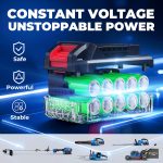 Souffleur de feuilles sans fil 40 V 650 CFM avec 2 batteries 4,0 Ah et chargeur