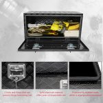 Boîte à outils pour camionnette aluminium noir 91,44 cm verrouillable