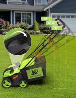 Scarificateur électrique 40,6 cm avec sac de collecte et réglage 5 positions