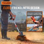 Motoculteur électrique sur batterie métal noir