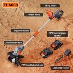 Motoculteur électrique sur batterie métal noir