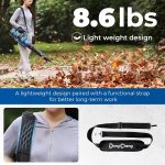 Souffleur de feuilles sans fil 40 V 650 CFM avec 2 batteries 4,0 Ah et chargeur