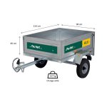 Remorque bagagère B1.21 124x98x40 cm 400 kg