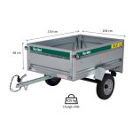 Remorque bagagère B1.51 500 kg 150x104x48 cm
