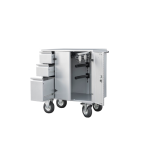 Malle de concours Midi Écurie Eco 108x100x60 cm acier laqué 2 selles 3 tiroirs