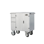 Malle de concours Midi Écurie Eco 108x100x60 cm acier laqué 2 selles 3 tiroirs