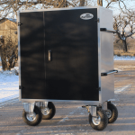 Malle de concours Midi Prestige époxy 127,5x100x60 cm acier laqué 2 selles