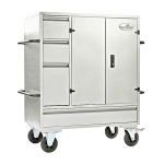 Malle de concours Midi 137,5x100x60 cm acier laqué 2 selles 3 tiroirs