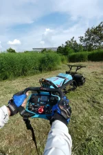 Tondeuse télécommandée à chenilles KOHAM KH-ELM8040B pour pente jusqu’à 45°